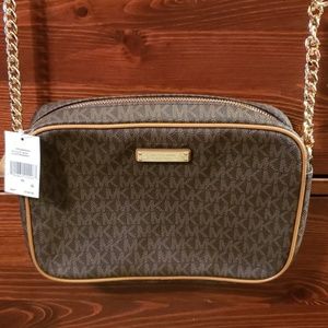 NWT MICHAEL KORS Jet Set Large Crossbody